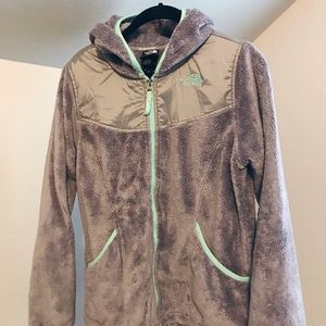 Fuzzy North Face jacket